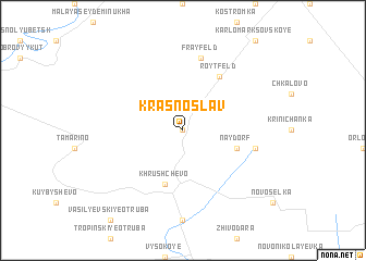 map of Krasnoslav