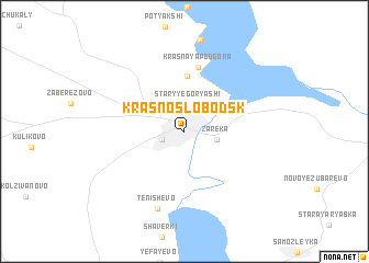 map of Krasnoslobodsk