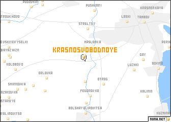 map of Krasnosvobodnoye