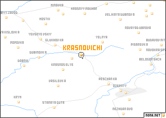 map of Krasnovichi