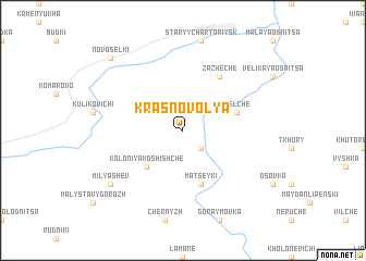 map of Krasnovolya