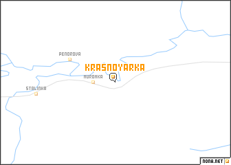 map of Krasnoyarka