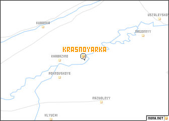 map of Krasnoyarka