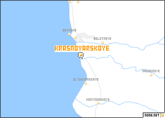 map of Krasnoyarskoye