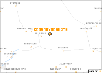 map of Krasnoyarskoye