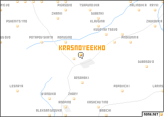 map of Krasnoye Ekho