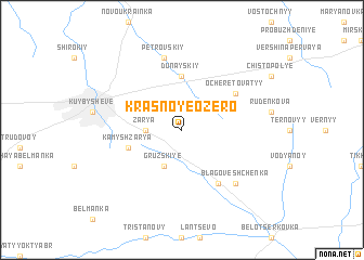 map of Krasnoye Ozero