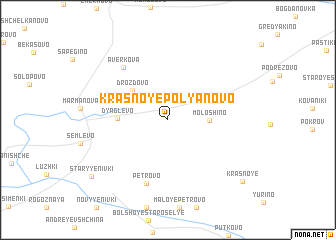 map of Krasnoye Polyanovo