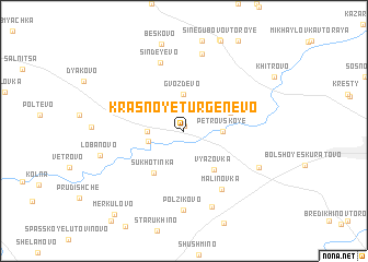 map of Krasnoye Turgenevo