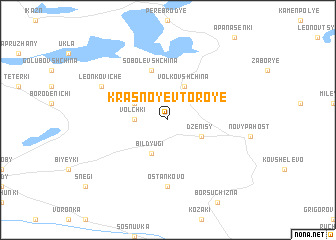 map of Krasnoye Vtoroye