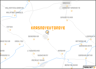 map of Krasnoye Vtoroye