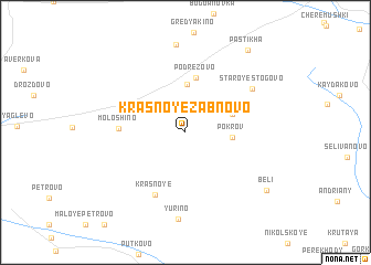 map of Krasnoye Zabnovo