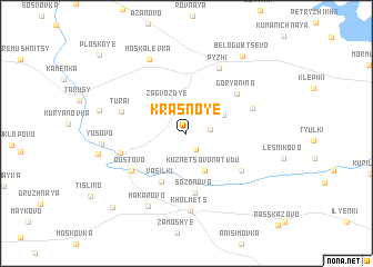 map of Krasnoye