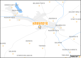 map of Krasnoye