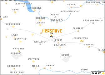 map of Krasnoye