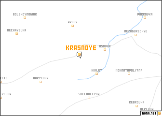 map of Krasnoye