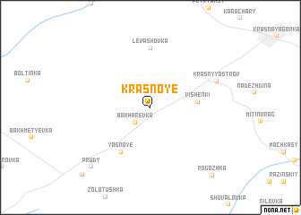 map of Krasnoye