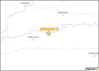 map of Krasnoye