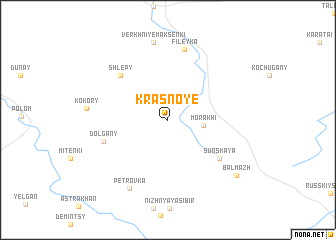 map of Krasnoye