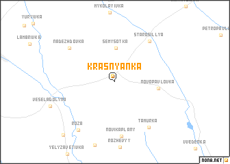 map of (( Krasnyanka ))