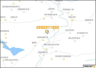 map of Krasnyy Bor