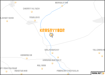 map of Krasnyy Bor