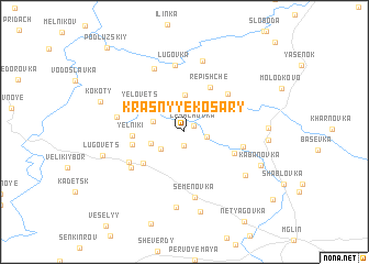 map of Krasnyye Kosary