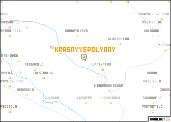 map of Krasnyye Polyany