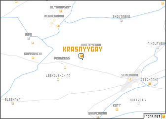 map of Krasnyy Gay