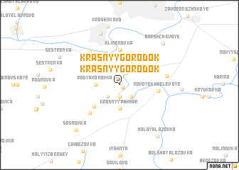 map of Krasnyy Gorodok