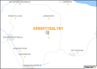 map of Krasnyy Gulyay