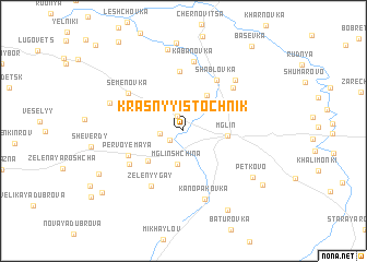 map of Krasnyy Istochnik