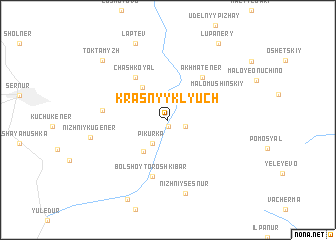 map of Krasnyy Klyuch