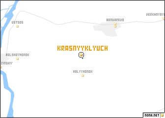 map of Krasnyy Klyuch