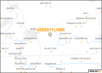 map of Krasnyy Liman