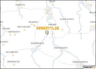 map of Krasnyy Lug