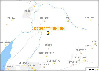 map of Krasnyy Maklok