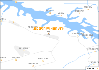 map of Krasnyy Manych