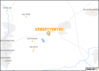 map of Krasnyy Mayak