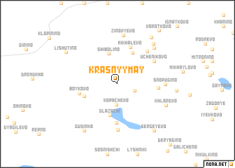map of Krasnyy May