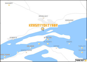 map of Krasnyy Oktyabr\