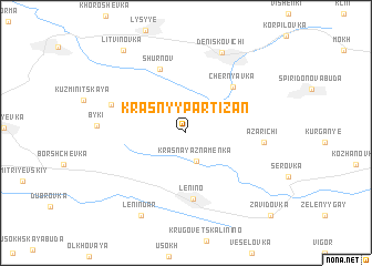 map of Krasnyy Partizan