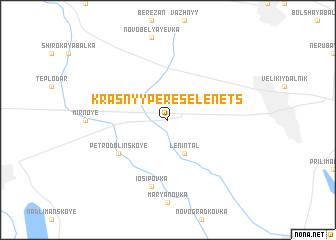 map of Krasnyy Pereselenets