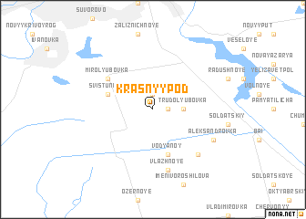 map of Krasnyy Pod