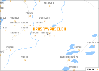 map of Krasnyy Posëlok