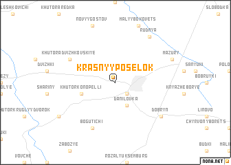 map of Krasnyy Posëlok