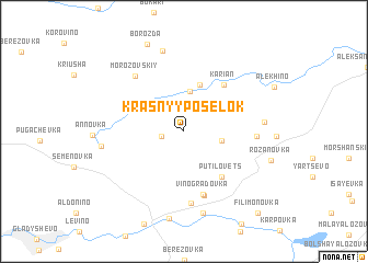 map of Krasnyy Posëlok