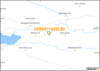 map of Krasnyy Ugolok