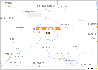 map of Krasnyy Ugol