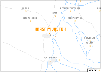 map of Krasnyy Vostok